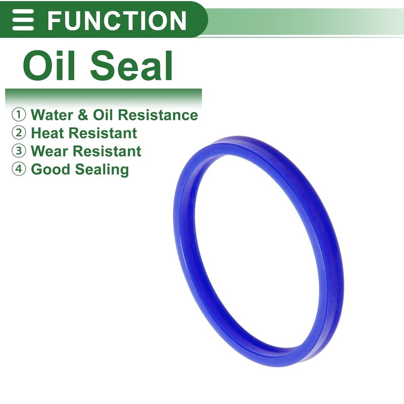 TUCKBOLD Universal Oil Seal UN Lip Seal Ring Rotary Shaft Seal 85x95x8mm High Pressure TPU Blue 5 Pcs - Image 3